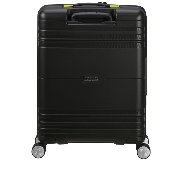 Handgepäck-Trolley Hello Cabin Spinner 55 Expandable Coated Black Lime, Farbe: schwarz, Marke: American Tourister, EAN: 5400520295569, Abmessungen in cm: 40x55x24.5, Bild 6 von 14