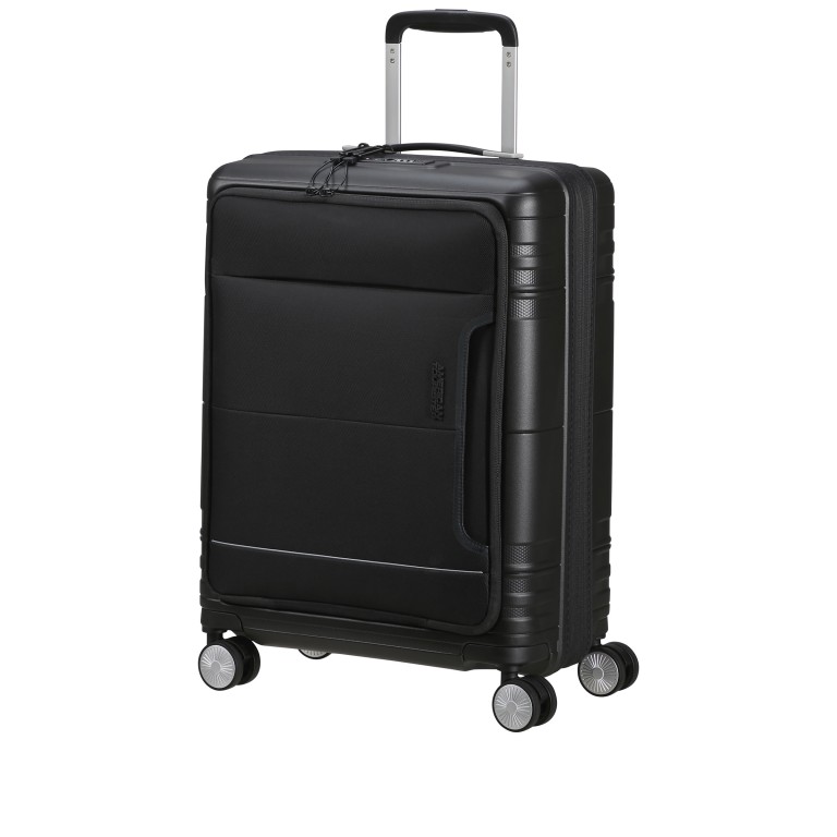 Koffer Hello Cabin Spinner 55 Expandable Onyx Black, Farbe: schwarz, Marke: American Tourister, EAN: 5400520242938, Abmessungen in cm: 40x55x21, Bild 2 von 15