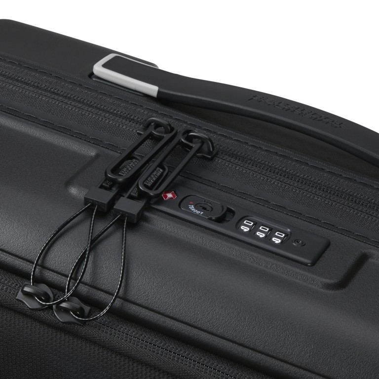 Koffer Hello Cabin Spinner 55 Expandable Onyx Black, Farbe: schwarz, Marke: American Tourister, EAN: 5400520242938, Abmessungen in cm: 40x55x21, Bild 12 von 15