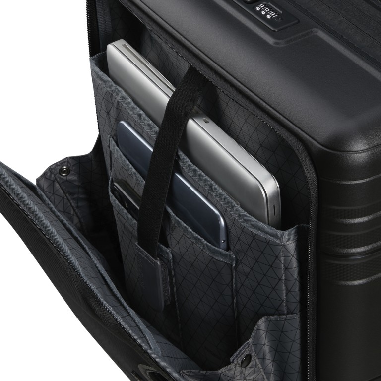 Koffer Hello Cabin Spinner 55 Expandable Onyx Black, Farbe: schwarz, Marke: American Tourister, EAN: 5400520242938, Abmessungen in cm: 40x55x21, Bild 9 von 15