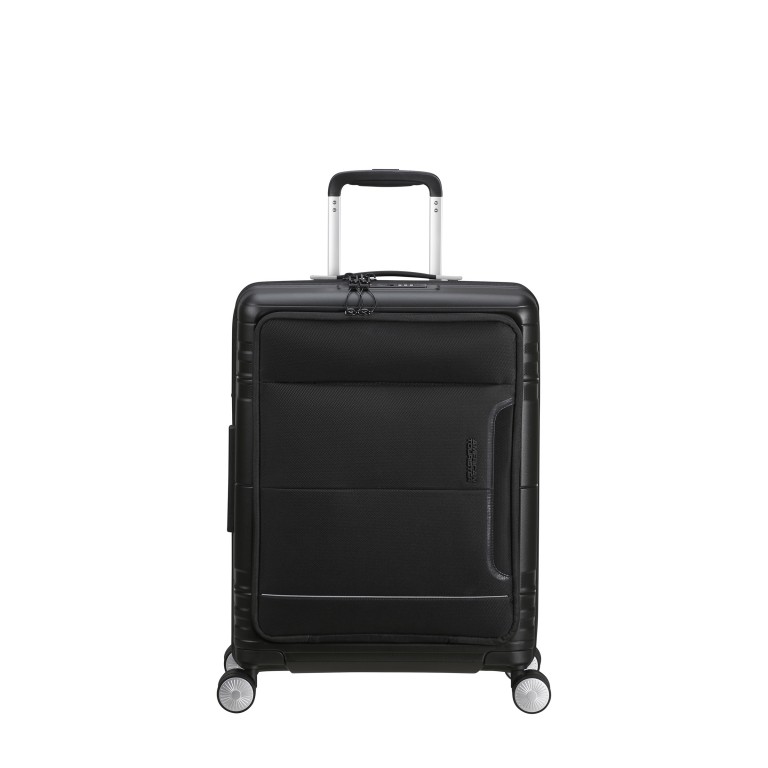 Koffer Hello Cabin Spinner 55 Expandable Onyx Black, Farbe: schwarz, Marke: American Tourister, EAN: 5400520242938, Abmessungen in cm: 40x55x21, Bild 1 von 15