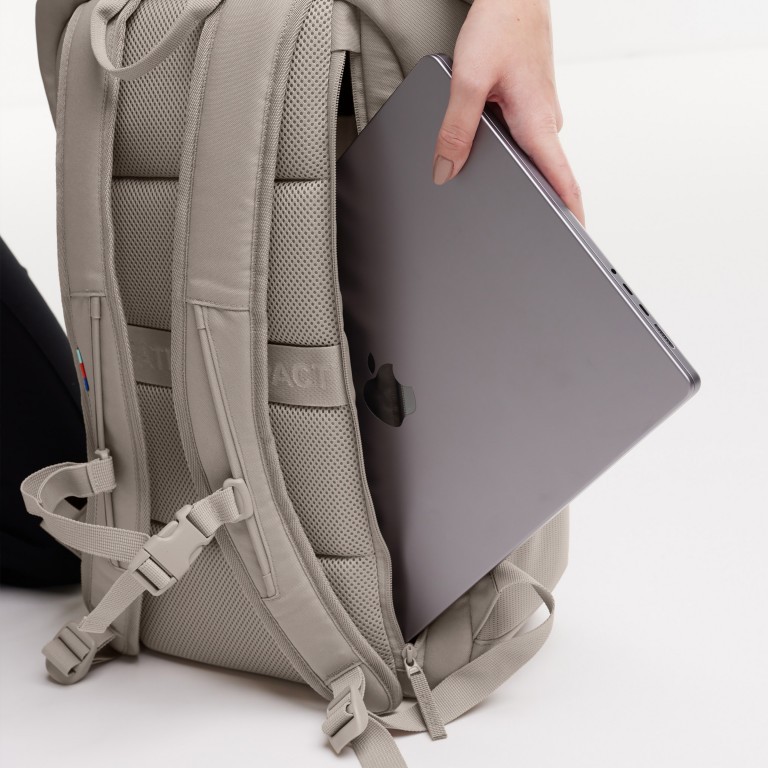 Rucksack Pro Pack mit Laptopfach 15 Zoll Scallop, Farbe: beige, Marke: Got Bag, EAN: 4260483886096, Abmessungen in cm: 31x47x16, Bild 12 von 15