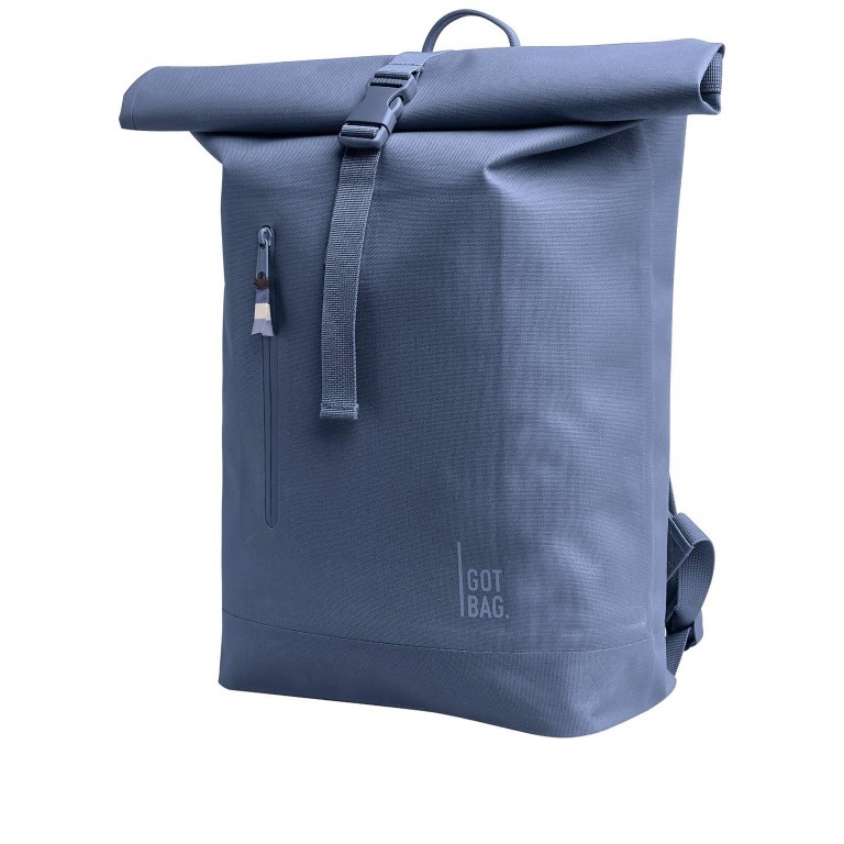 Rucksack Rolltop Lite Monochrome Bay Blue, Farbe: blau/petrol, Marke: Got Bag, EAN: 4260483884580, Abmessungen in cm: 32x42x15, Bild 2 von 8
