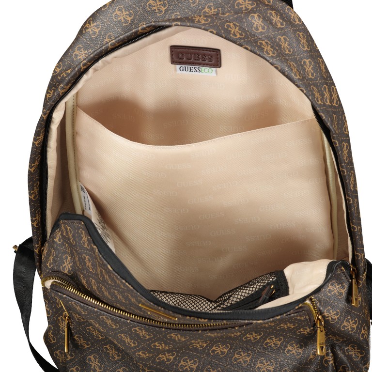 Rucksack Vezzola Eco 4g-logo Brown Ochre, Farbe: braun, Marke: Guess, EAN: 7626101550492, Abmessungen in cm: 30x42x13, Bild 6 von 6
