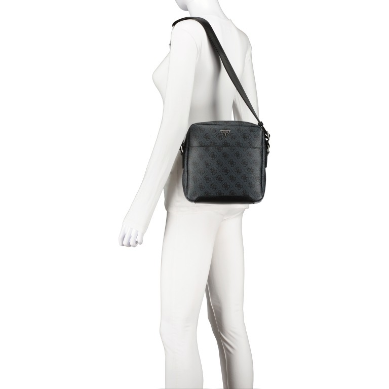 Umhängetasche 4G-Logo Black, Farbe: schwarz, Marke: Guess, EAN: 7626101548833, Abmessungen in cm: 22x22x6.3, Bild 4 von 6