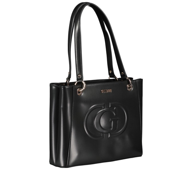Shopper Eco Mietta 4G-Logo Black, Farbe: schwarz, Marke: Guess, EAN: 0190231880301, Abmessungen in cm: 37x26x10, Bild 2 von 5