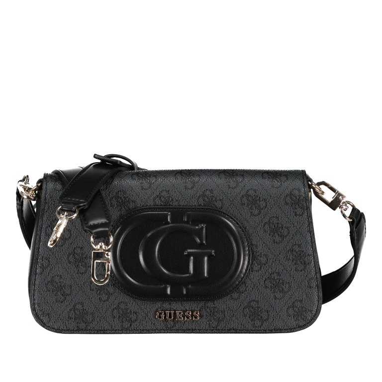 Umhängetasche Eco Mietta Coal Black, Farbe: anthrazit, Marke: Guess, EAN: 0190231880189, Abmessungen in cm: 24x13x7, Bild 1 von 8
