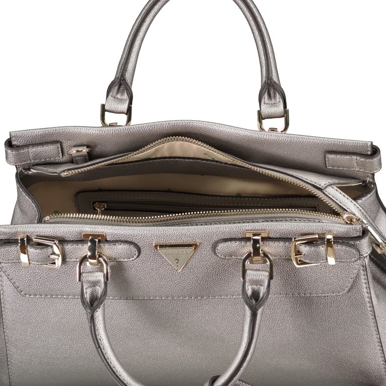 Tasche Eco Ali Pewter, Farbe: metallic, Marke: Guess, EAN: 0190231876656, Abmessungen in cm: 34.3x22x9, Bild 7 von 7