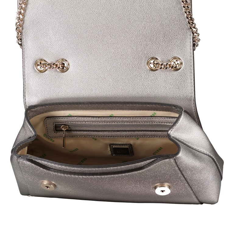 Umhängetasche Eco Ali Pewter, Farbe: metallic, Marke: Guess, EAN: 0190231876663, Abmessungen in cm: 26x17x6, Bild 7 von 7