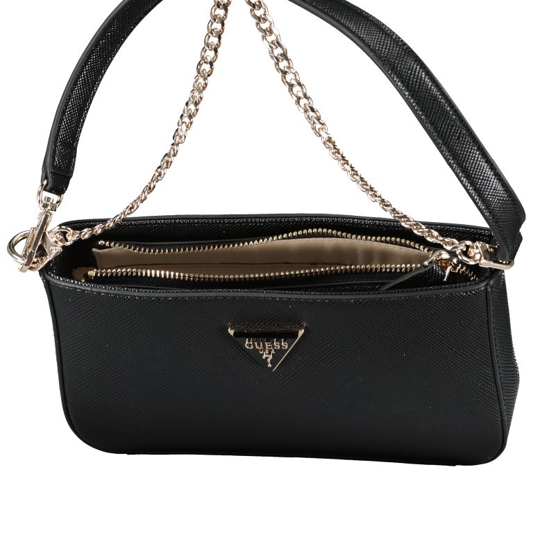 Tasche Noelle 4G-Logo Black, Farbe: schwarz, Marke: Guess, EAN: 0190231889519, Abmessungen in cm: 22x13.5x4, Bild 6 von 6