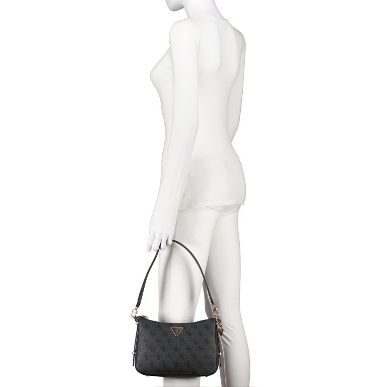 Umhängetasche Eco Erica 4G-Logo Coal, Farbe: anthrazit, Marke: Guess, EAN: 0190231872467, Abmessungen in cm: 24.5x17.5x6, Bild 4 von 6