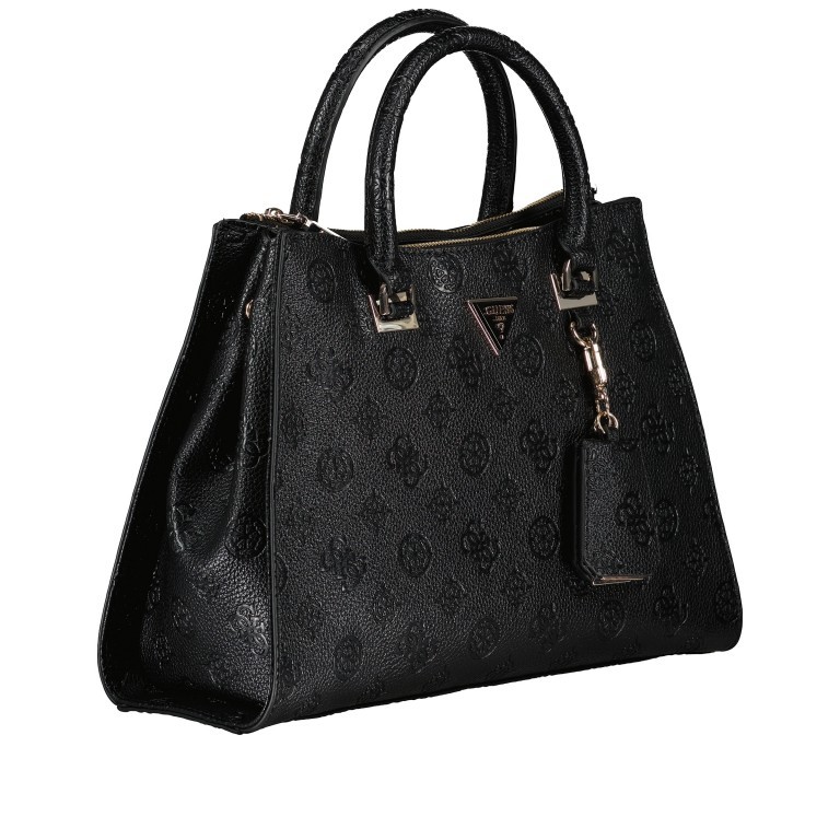 Handtasche Cresidia 4G-Logo Peony Black, Farbe: schwarz, Marke: Guess, EAN: 0190231873198, Abmessungen in cm: 34.5x24.5x13, Bild 2 von 8