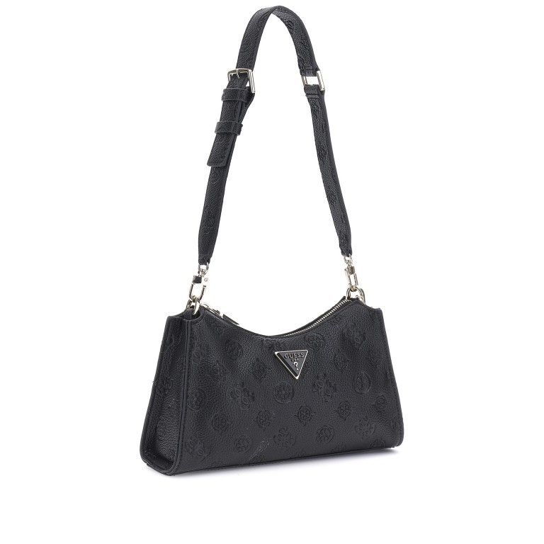 Umhängetasche Cresidia 4G-Logo Peony Black, Farbe: schwarz, Marke: Guess, EAN: 0190231873235, Abmessungen in cm: 26.5x16.5x7.5, Bild 2 von 6
