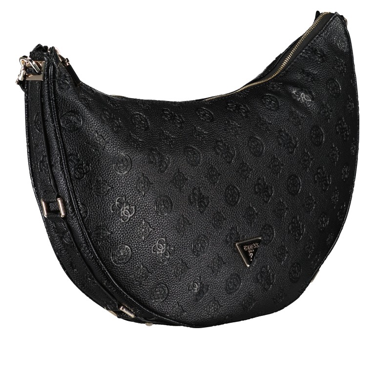 Beuteltasche Cresidia 4G-Logo Peony Black, Farbe: schwarz, Marke: Guess, EAN: 0190231873112, Abmessungen in cm: 41x31.5x7, Bild 2 von 5