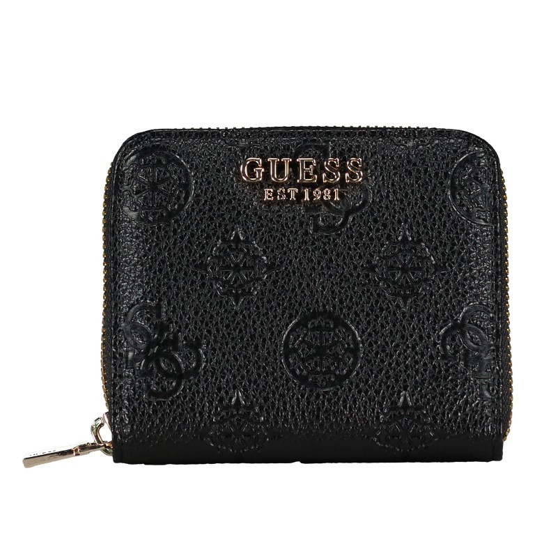 Geldbörse Cresidia 4G-Logo Peony Black, Farbe: schwarz, Marke: Guess, EAN: 0190231880813, Abmessungen in cm: 14x9x3, Bild 1 von 4
