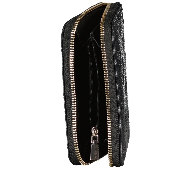 Geldbörse Cresidia 4G-Logo Peony Black, Farbe: schwarz, Marke: Guess, EAN: 0190231880851, Abmessungen in cm: 14x9.5x2.5, Bild 3 von 3