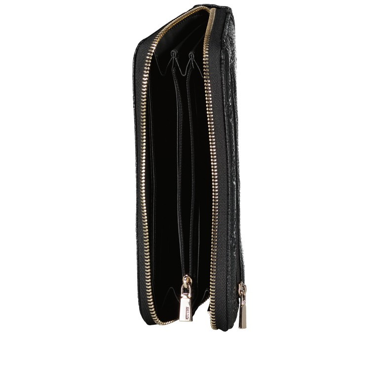 Geldbörse Cresidia mit Griffschlaufe Black, Farbe: schwarz, Marke: Guess, EAN: 0190231880899, Abmessungen in cm: 20.5x10x3, Bild 4 von 4