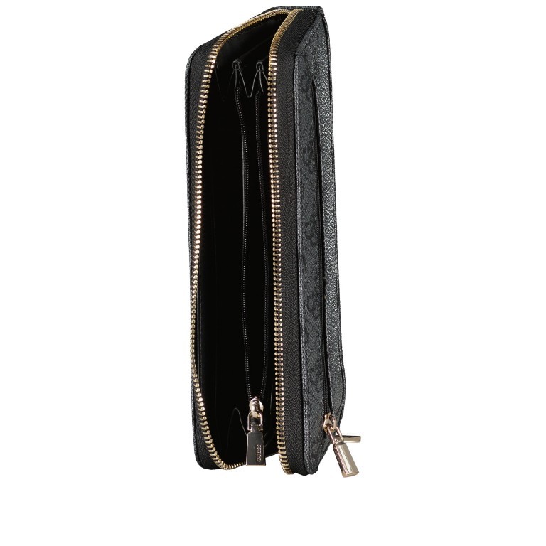 Geldbörse Laurel 4G-Logo mit Griffschlaufe Coal, Farbe: anthrazit, Marke: Guess, EAN: 0190231881728, Abmessungen in cm: 20.5x10x2.5, Bild 5 von 5