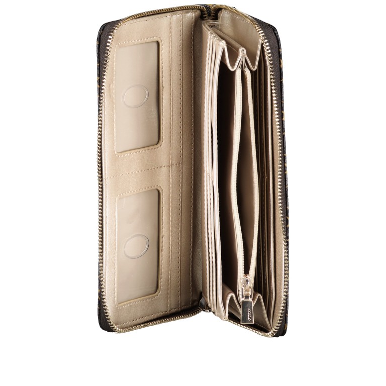 Geldbörse Laurel 4G-Logo mit Griffschlaufe Brown, Farbe: braun, Marke: Guess, EAN: 0190231882503, Abmessungen in cm: 21x11x3, Bild 5 von 5
