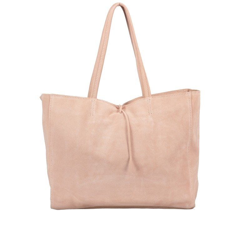 Shopper Velours Rose, Farbe: rosa/pink, Marke: Hausfelder Manufaktur, EAN: 4065646021358, Abmessungen in cm: 36.5x31x12.5, Bild 1 von 5