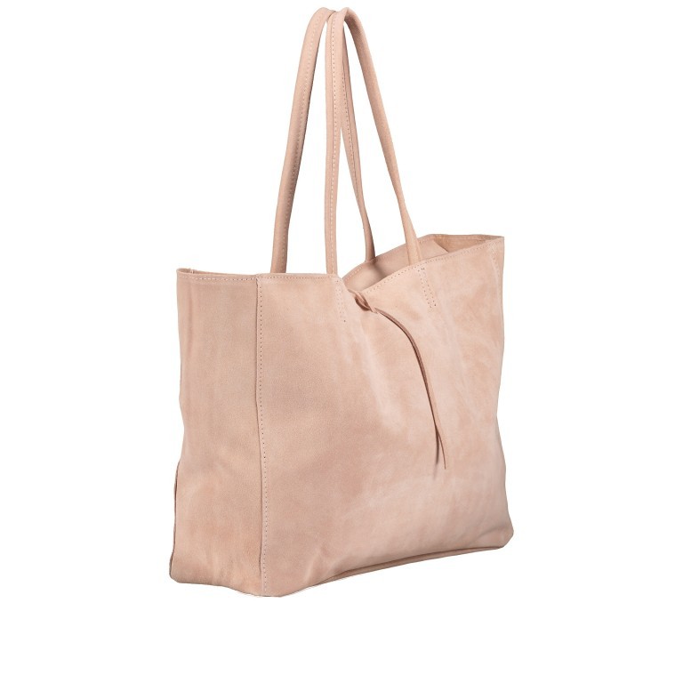 Shopper Velours Rose, Farbe: rosa/pink, Marke: Hausfelder Manufaktur, EAN: 4065646021358, Abmessungen in cm: 36.5x31x12.5, Bild 2 von 5