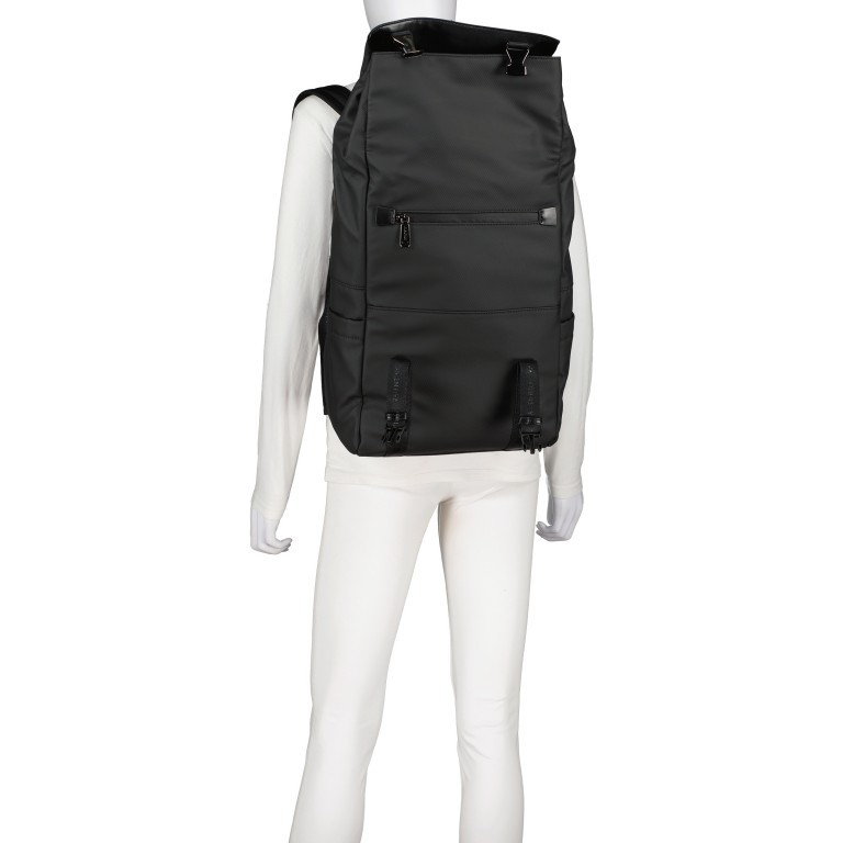 Freizeitrucksack Stellar Nero, Farbe: schwarz, Marke: Valentino Bags, EAN: 8054942435248, Abmessungen in cm: 28.5x40x20.5, Bild 5 von 6
