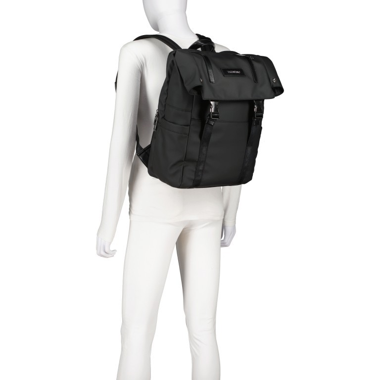 Freizeitrucksack Stellar Nero, Farbe: schwarz, Marke: Valentino Bags, EAN: 8054942435248, Abmessungen in cm: 28.5x40x20.5, Bild 4 von 6