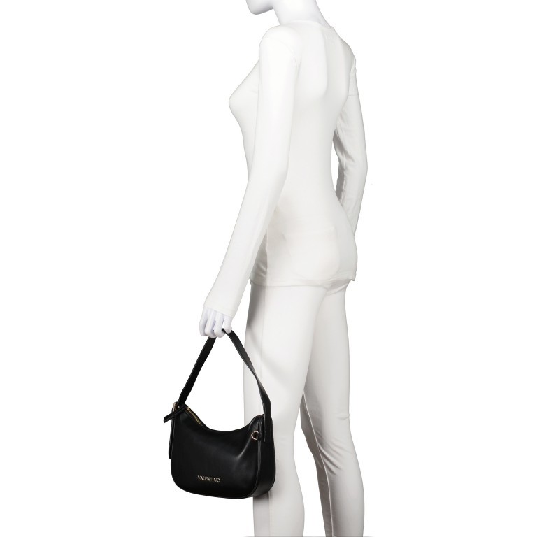Beuteltasche Alvarado Nero, Farbe: schwarz, Marke: Valentino Bags, EAN: 8054942519801, Abmessungen in cm: 24x18.5x7, Bild 4 von 8