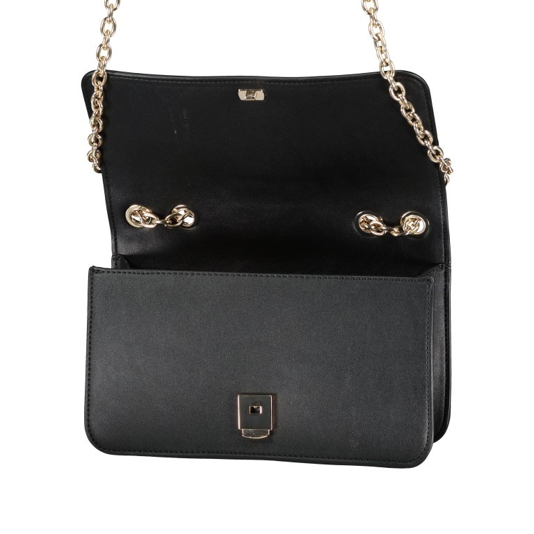 Umhängetasche Brass Nero, Farbe: schwarz, Marke: Valentino Bags, EAN: 8054942519139, Abmessungen in cm: 24.5x14.5x9, Bild 8 von 8