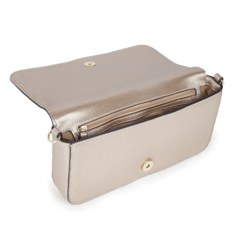 Umhängetasche Materia Oro, Farbe: metallic, Marke: Valentino Bags, EAN: 8054942520777, Abmessungen in cm: 25x13x5.5, Bild 6 von 6