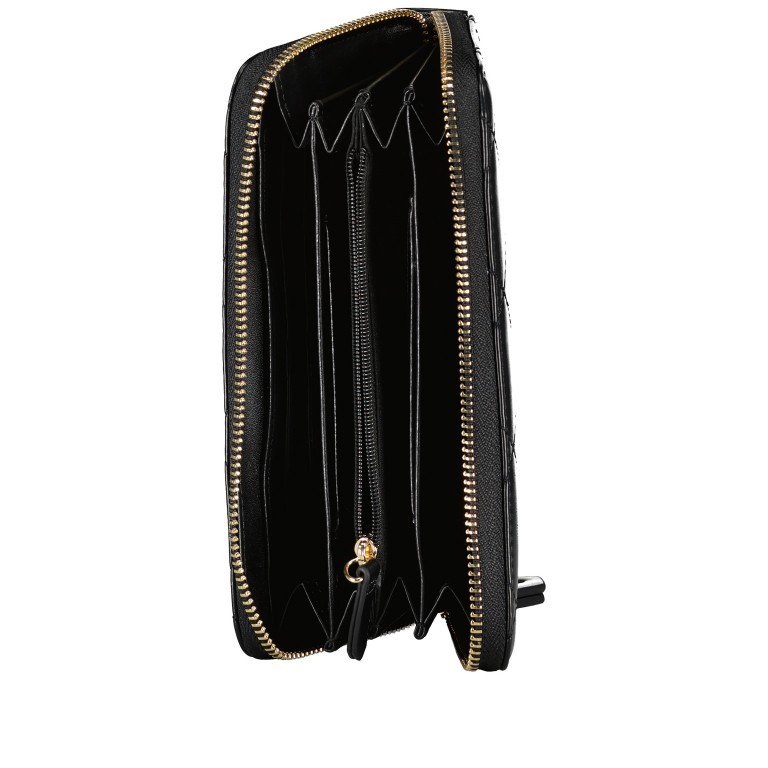 Geldbörse Nur Relove Recycle Nero, Farbe: schwarz, Marke: Valentino Bags, EAN: 8054942524645, Abmessungen in cm: 19x10x2.5, Bild 4 von 4