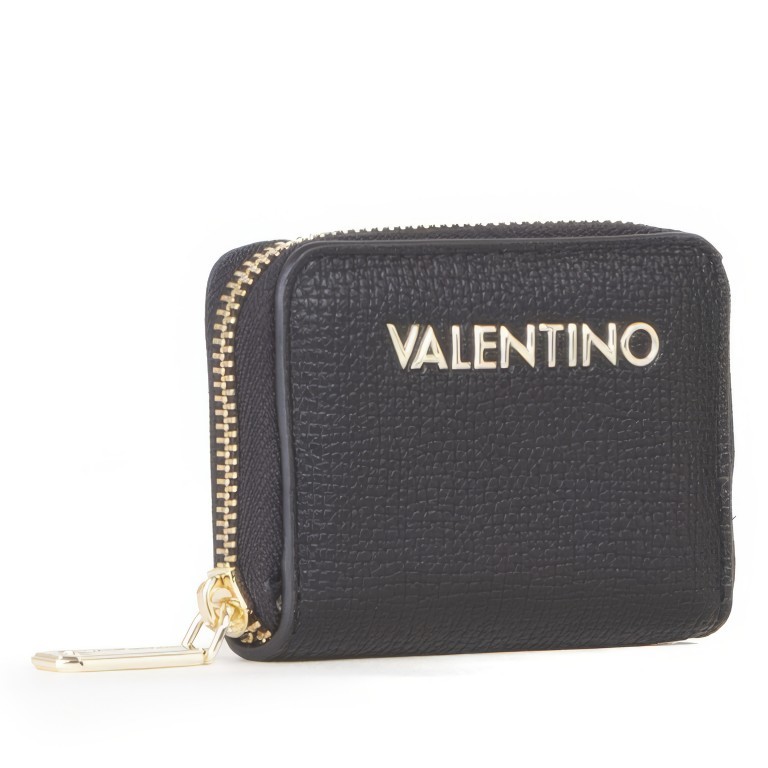 Geldbörse Stereo Relove Recycle Nero, Farbe: schwarz, Marke: Valentino Bags, EAN: 8054942525673, Abmessungen in cm: 10x7.5x2, Bild 2 von 5