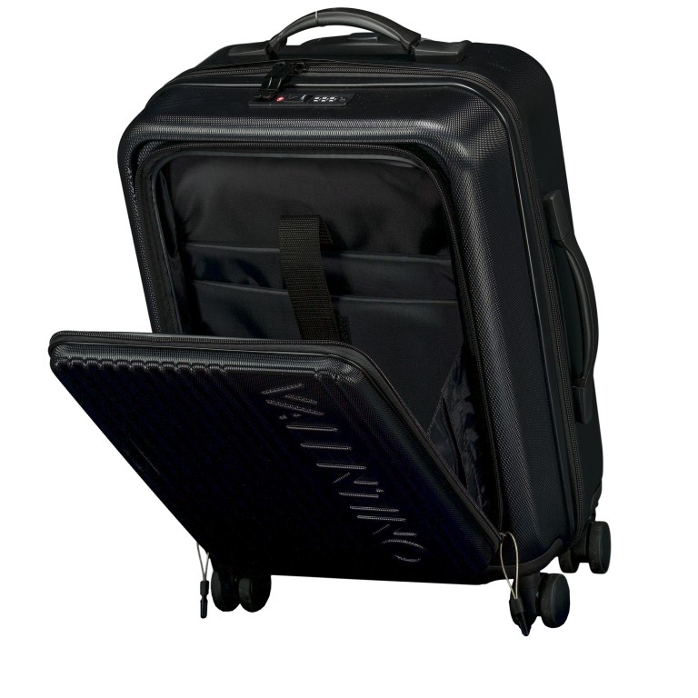 Koffer Lexplor 55 cm Nero, Farbe: schwarz, Marke: Valentino Bags, EAN: 8054942072290, Abmessungen in cm: 40x55x25, Bild 4 von 7