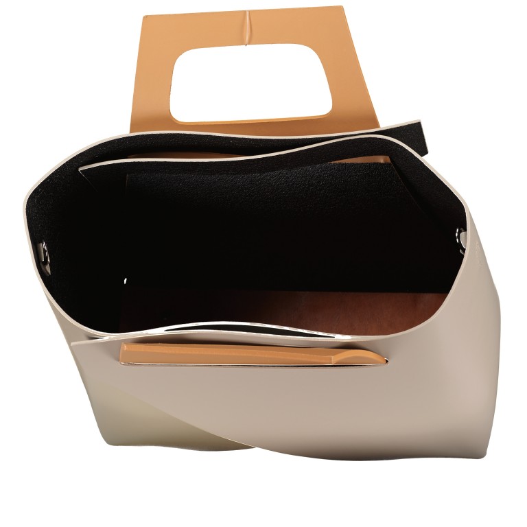 Handtasche Bag in Bag Beige, Farbe: beige, Marke: Hausfelder Manufaktur, EAN: 4065646021372, Abmessungen in cm: 29x25.5x13.5, Bild 8 von 10