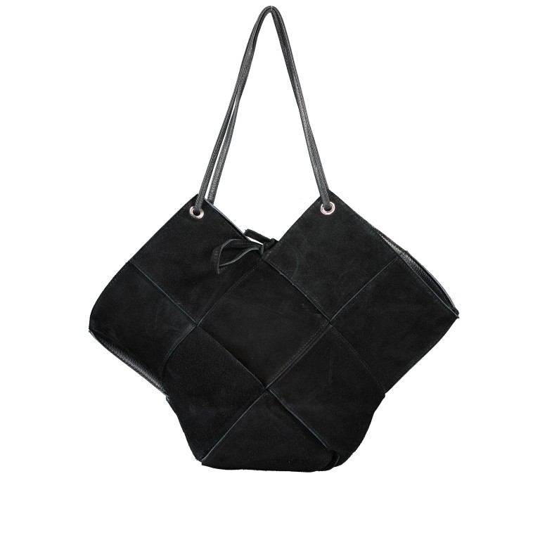 Tasche mit Wendefunktion Schwarz, Farbe: schwarz, Marke: Hausfelder Manufaktur, EAN: 4065646021396, Abmessungen in cm: 49x34x17, Bild 2 von 7
