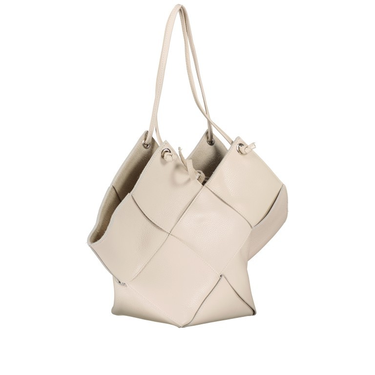 Tasche mit Wendefunktion Beige, Farbe: beige, Marke: Hausfelder Manufaktur, EAN: 4065646021419, Abmessungen in cm: 49x34x17, Bild 3 von 7