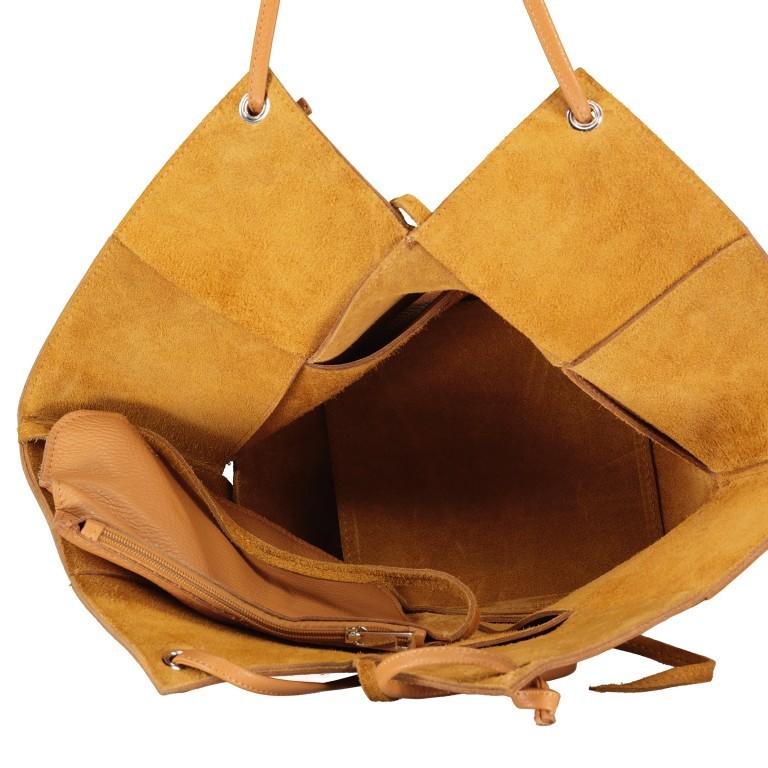 Tasche mit Wendefunktion Cognac, Farbe: cognac, Marke: Hausfelder Manufaktur, EAN: 4065646021426, Abmessungen in cm: 49x34x17, Bild 7 von 7
