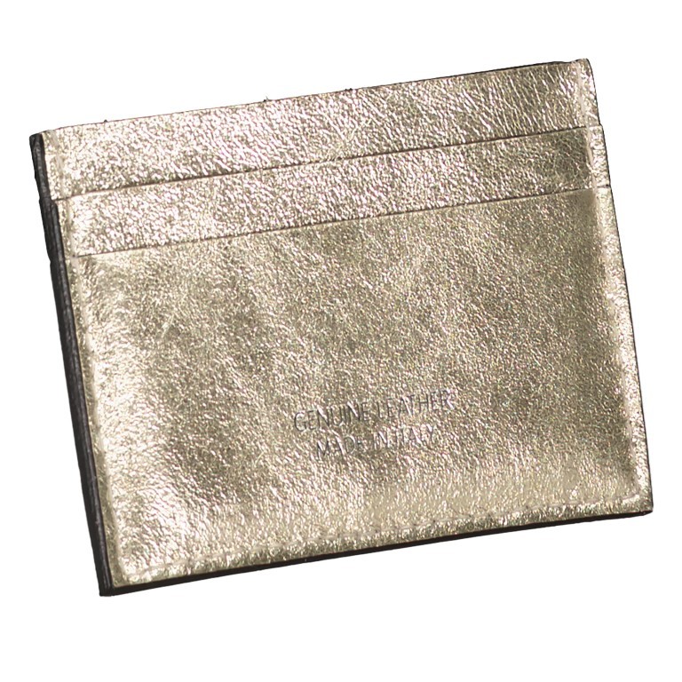 Karten-/Ausweisetui Metallic Gold, Farbe: metallic, Marke: Hausfelder Manufaktur, EAN: 4065646021440, Abmessungen in cm: 10.5x6.5x0.2, Bild 2 von 4
