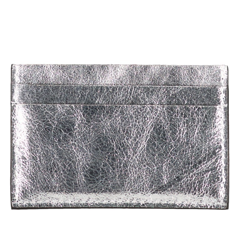 Karten-/Ausweisetui Metallic Silber, Farbe: metallic, Marke: Hausfelder Manufaktur, EAN: 4065646021457, Abmessungen in cm: 10.5x6.5x0.2, Bild 3 von 4