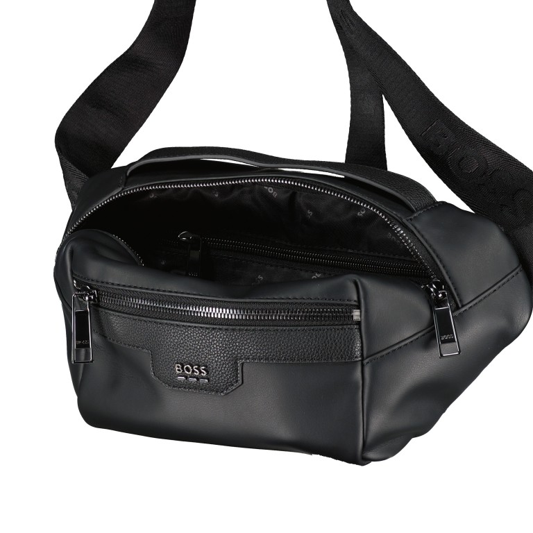 Gürteltasche Jareth Bumbag Black, Farbe: schwarz, Marke: BOSS, EAN: 4063542969477, Abmessungen in cm: 29x15x5, Bild 6 von 6
