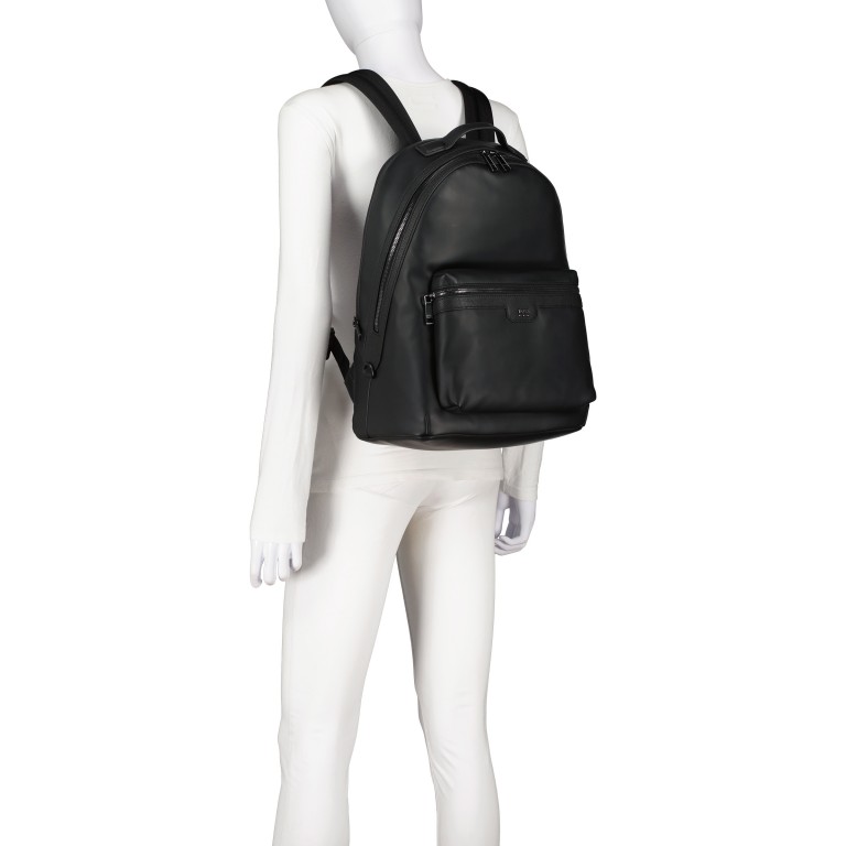 Rucksack Jareth Black, Farbe: schwarz, Marke: BOSS, EAN: 4063542969453, Abmessungen in cm: 30x42x20, Bild 5 von 6