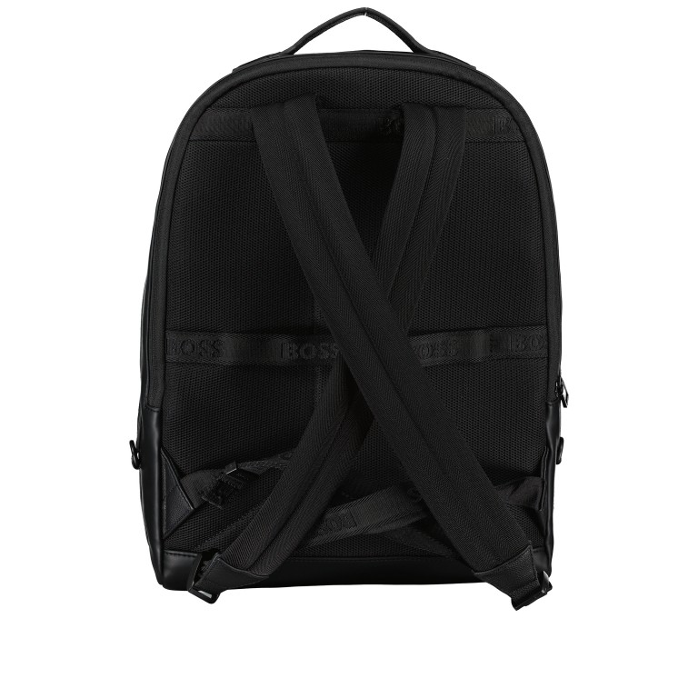 Rucksack Jareth Black, Farbe: schwarz, Marke: BOSS, EAN: 4063542969453, Abmessungen in cm: 30x42x20, Bild 4 von 6
