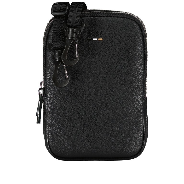 Umhängetasche Ray Neck Clutch N. Black, Farbe: schwarz, Marke: Boss, EAN: 4063544801577, Abmessungen in cm: 13x19.5x5, Bild 1 von 6