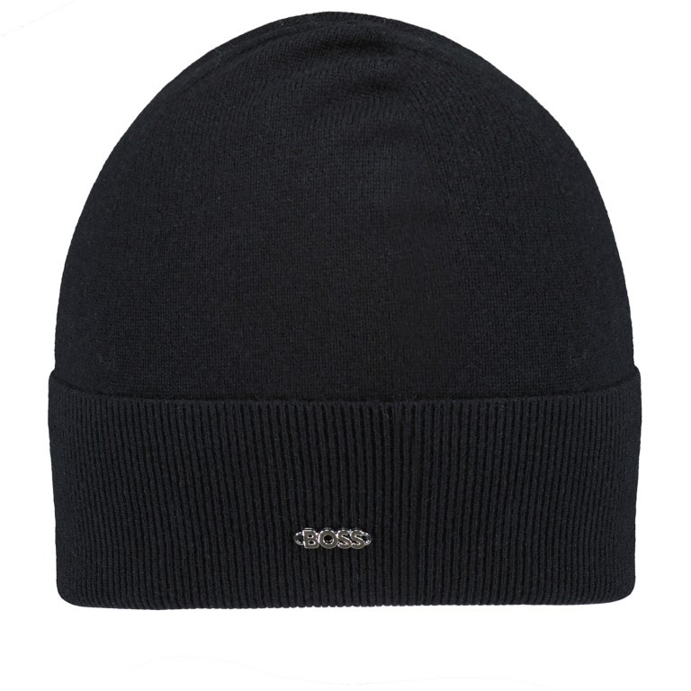 Mütze Lari Black, Farbe: schwarz, Marke: BOSS, EAN: 4063543683198, Bild 1 von 1