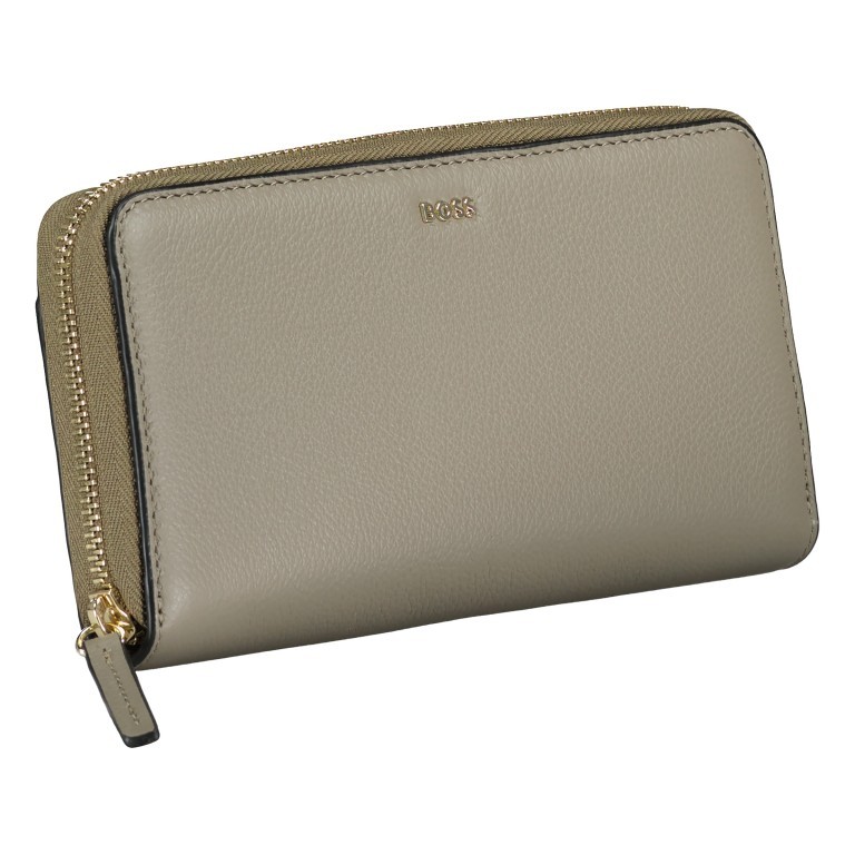 Geldbörse Alyce Wallet Zip Around Medium Brown, Farbe: taupe/khaki, Marke: BOSS, EAN: 4063542979162, Abmessungen in cm: 19x10.5x2.5, Bild 2 von 4