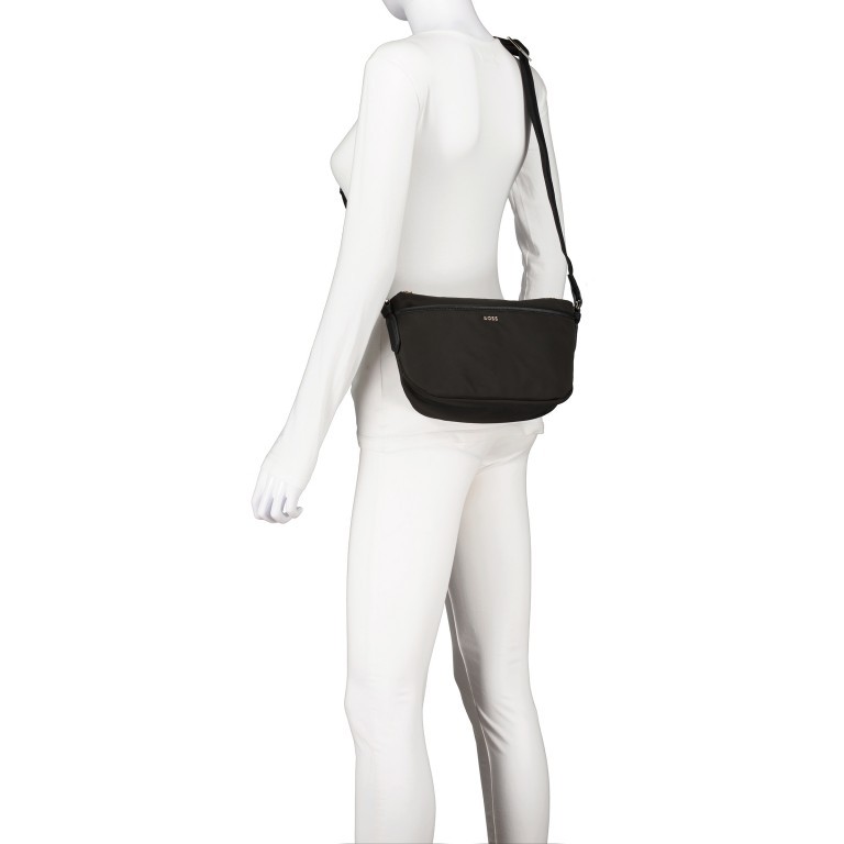 Umhängetasche Ophelia Black, Farbe: schwarz, Marke: BOSS, EAN: 4063542979759, Abmessungen in cm: 20x16.5x9.5, Bild 5 von 6