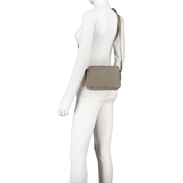 Umhängetasche Alyce Crossbody N mit zwei Riemen Medium Brown, Farbe: taupe/khaki, Marke: Boss, EAN: 4063543700802, Abmessungen in cm: 20.5x14.5x8, Bild 5 von 6