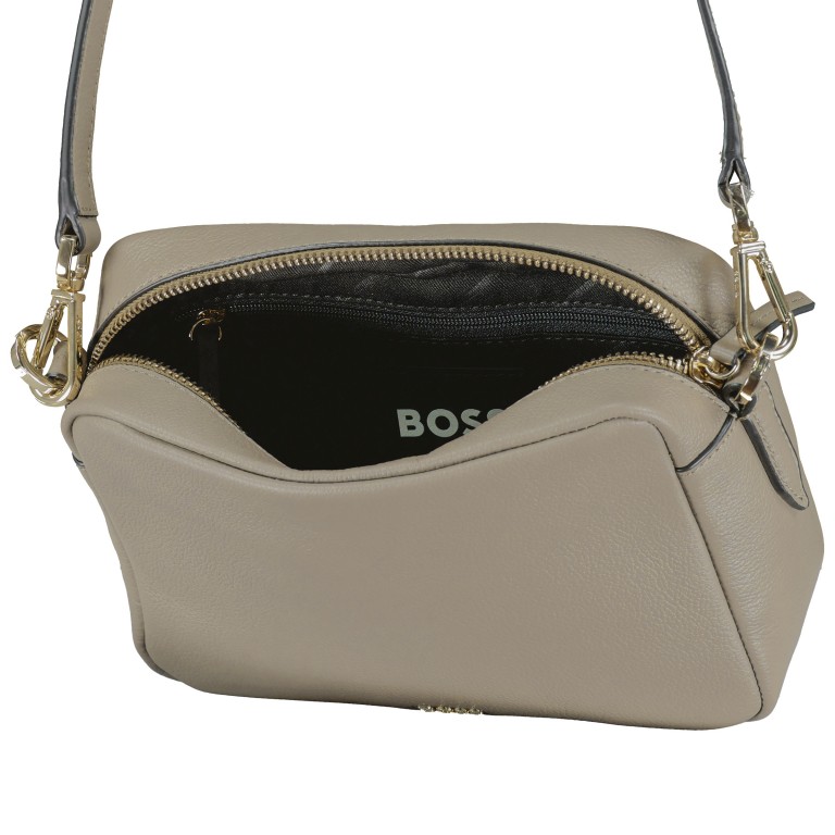 Umhängetasche Alyce Crossbody N mit zwei Riemen Medium Brown, Farbe: taupe/khaki, Marke: Boss, EAN: 4063543700802, Abmessungen in cm: 20.5x14.5x8, Bild 6 von 6