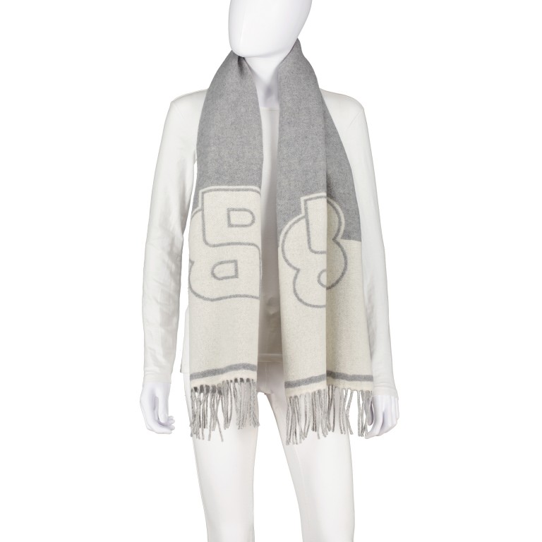 Schal Vianna Medium Grey, Farbe: grau, Marke: BOSS, EAN: 4063544029889, Abmessungen in cm: 38x175x0.1, Bild 2 von 4