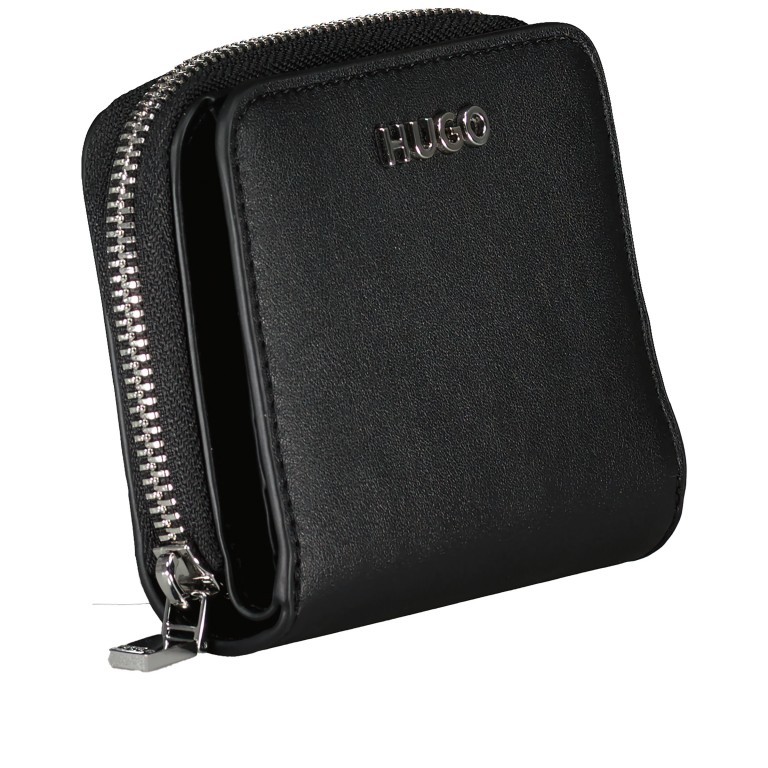 Geldbörse Chris SM Wallet Black, Farbe: schwarz, Marke: HUGO, EAN: 4063544442329, Abmessungen in cm: 11x10x3, Bild 2 von 4